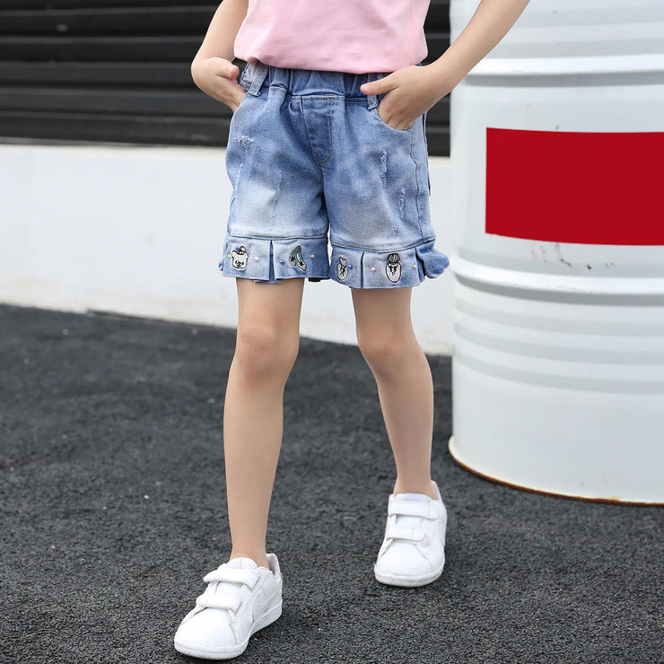 New Summer Denim Shorts for Girls (Kids' Fashion) - Jackie's Majestic Trinkets & Garments