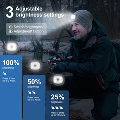 Stocking Stuffers for Adults Men, Bluetooth Beanie Hat with Light, Mens Gifts for Men Dad Him Grandpa Husband Christmas Grey - Jackie's Majestic Trinkets & Garments