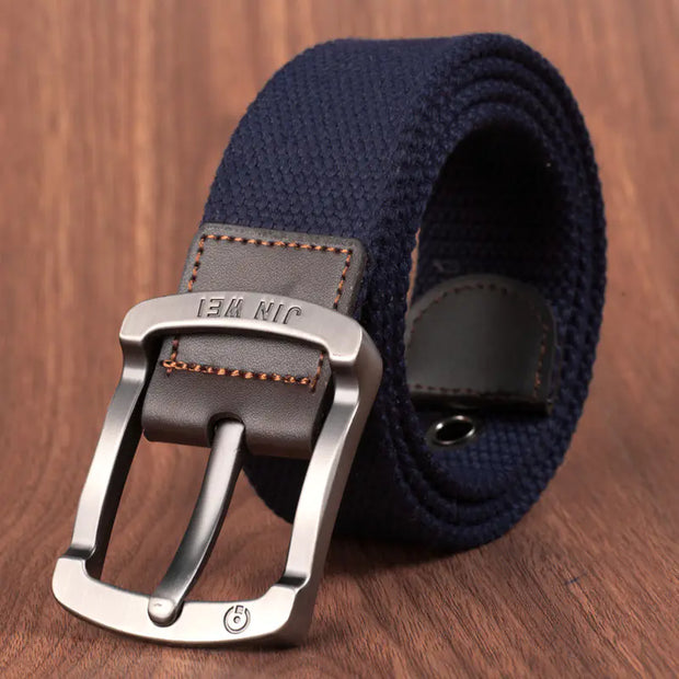 Men's Canvas Belt with Adjustable Length for Outdoor Use - Jackie's Majestic Trinkets & Garments