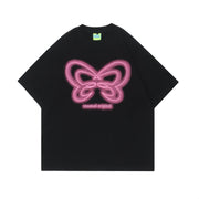 Women's Embroidered Butterfly Short-Sleeve T-Shirt - Jackie's Majestic Trinkets & Garments