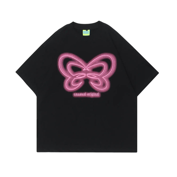 Women's Embroidered Butterfly Short-Sleeve T-Shirt - Jackie's Majestic Trinkets & Garments