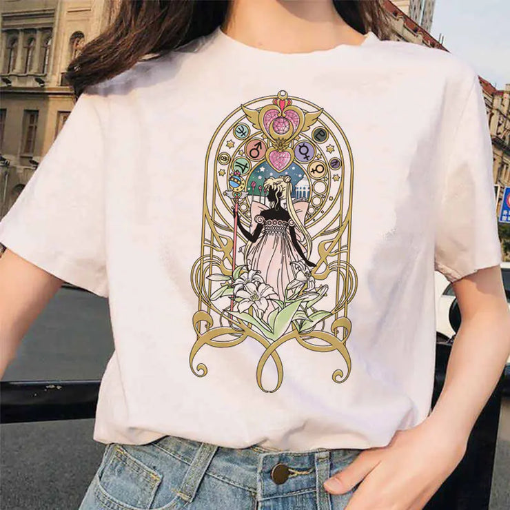 Sailor Moon Printed Short Sleeve T-Shirt Merchandise