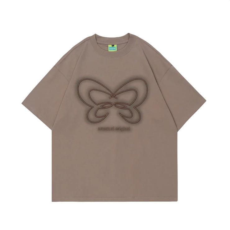 Women's Embroidered Butterfly Short-Sleeve T-Shirt - Jackie's Majestic Trinkets & Garments
