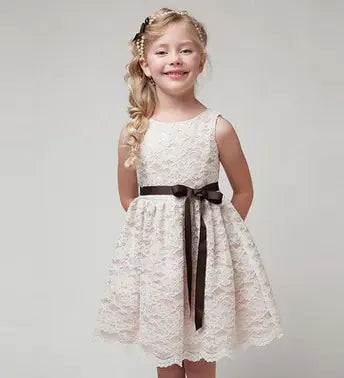Princess Lace Dress - Korean Kids' Fashion for Girls - Jackie's Majestic Trinkets & Garments