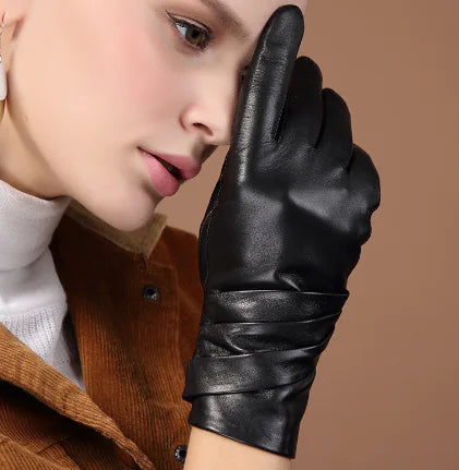 Minimalist Sheepskin Women's Gloves - Elegant Gift - Jackie's Majestic Trinkets & Garments