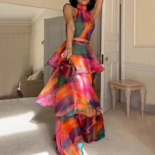 2023 Summer Fashion Floral Sleeveless Dress for Women - Jackie's Majestic Trinkets & Garments