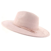 Jazz Women's 10cm Brim Suede Peach Tassel Hat - Jackie's Majestic Trinkets & Garments
