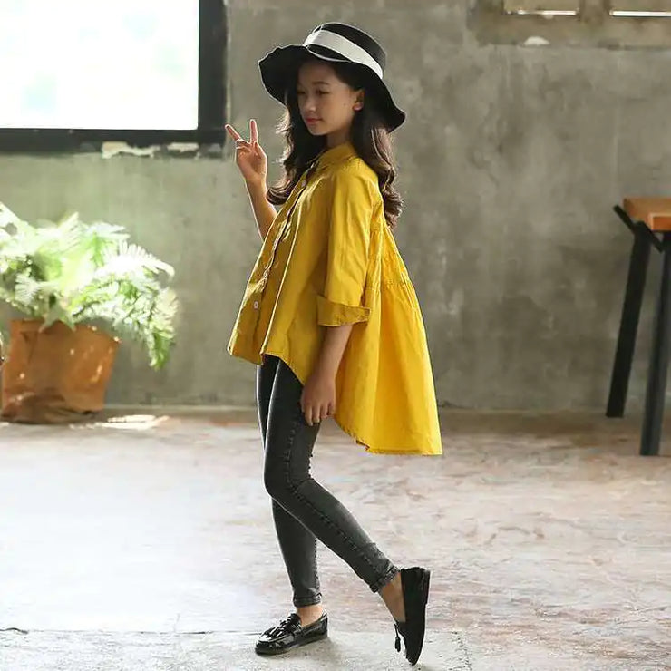 Korean Style Swallowtail Tops for Big Kids - Jackie's Majestic Trinkets & Garments
