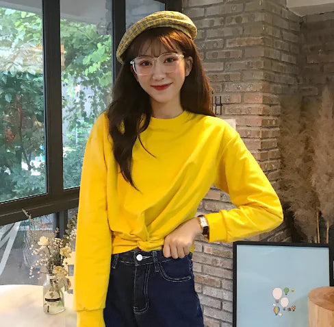 Trendy Knit Sweater for Women - Casual Long Sleeve Top - Jackie's Majestic Trinkets & Garments