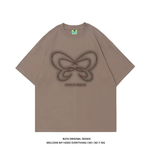 Women's Embroidered Butterfly Short-Sleeve T-Shirt - Jackie's Majestic Trinkets & Garments