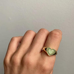 Creative Love Heart Ring - Jackie's Majestic Trinkets & Garments