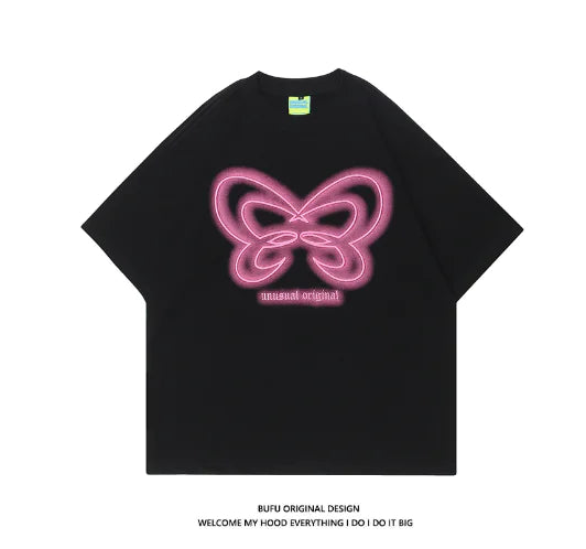 Women's Embroidered Butterfly Short-Sleeve T-Shirt - Jackie's Majestic Trinkets & Garments