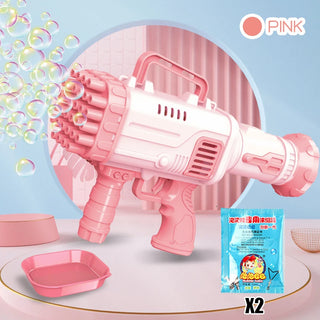 Bubble Gun Kids Toys Rocket 69 Holes Soap Bubbles Machine...