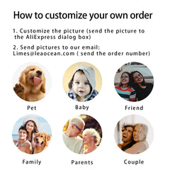 Custom Picture Nameplate Pendant Custom Photo Necklace Engraved Portrait Necklace Christmas Gift for Kids Jewelry Family  Gifts