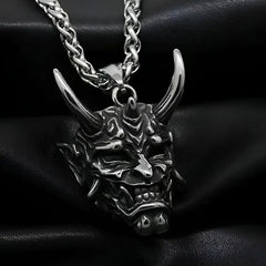 Fashion and exquisite cattle animal street punk style pendant necklace male ghost mask Halloween Christmas pendant gift - Jackie's Majestic Trinkets & Garments