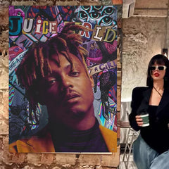 Hip Hop Rapper Juice Wrld Large Size Flags Printing Patterns Interesting Birthday Party Decorations Banner - Jackie's Majestic Trinkets & Garments