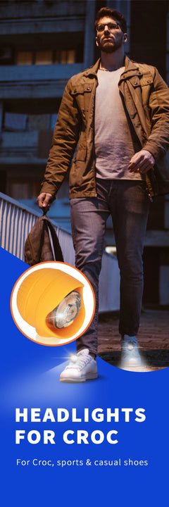 2pcs Shoe Lights - Brighten Up Your Outdoor Activities With The LED Headlight Shoe Light For Night Walking, Bicycle, Christmas,