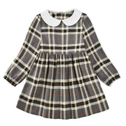 Girls' Western Style Plaid Autumn Princess Dress - Jackie's Majestic Trinkets & Garments