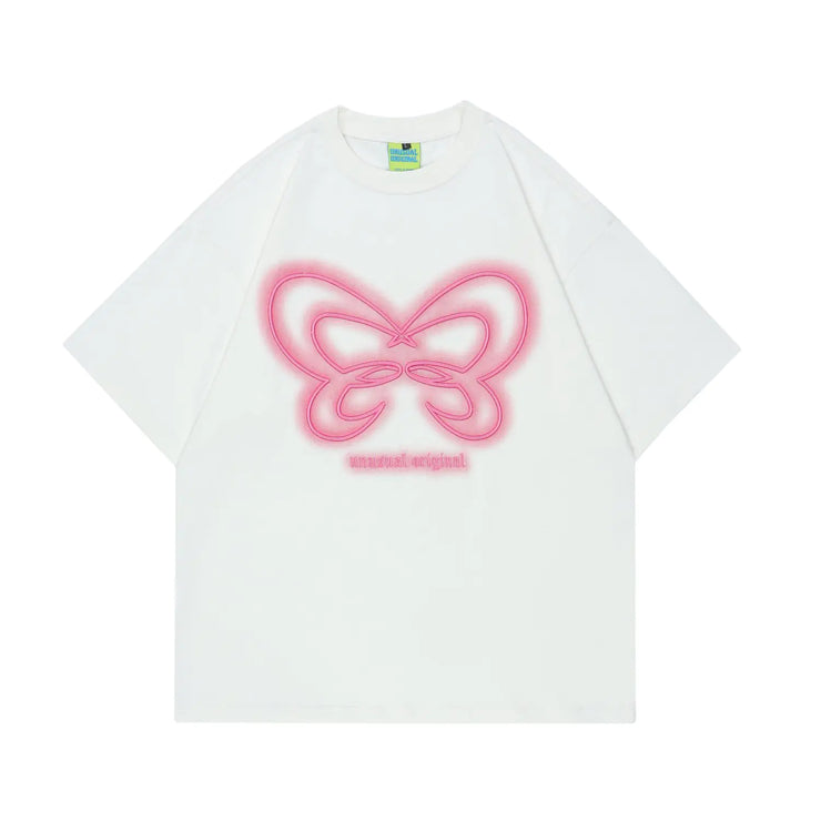 Women's Embroidered Butterfly Short-Sleeve T-Shirt - Jackie's Majestic Trinkets & Garments