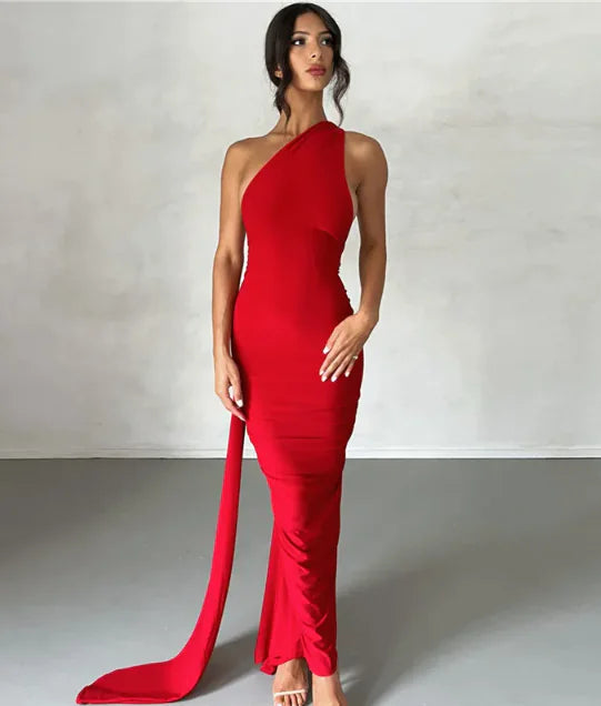 Backless Halter Sheath Dress For Women - Jackie's Majestic Trinkets & Garments