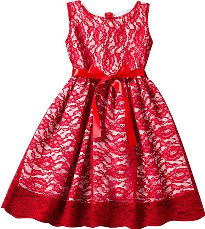Princess Lace Dress - Korean Kids' Fashion for Girls - Jackie's Majestic Trinkets & Garments