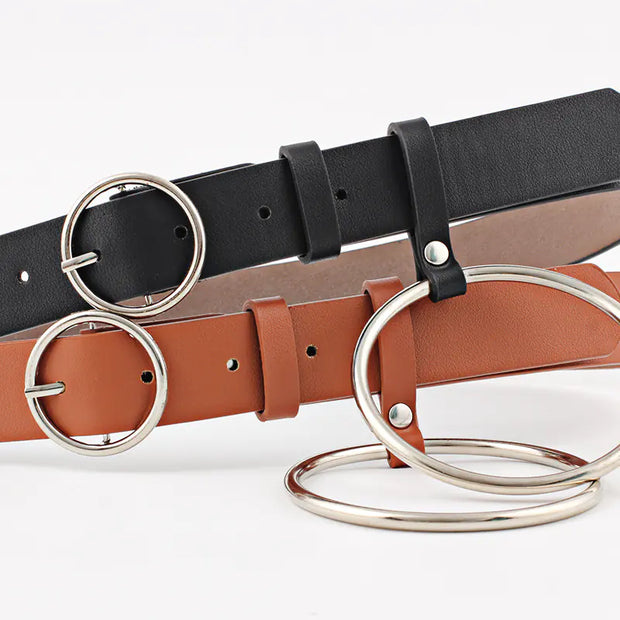 New Silver Circle Belt for Women - Versatile Decor - Jackie's Majestic Trinkets & Garments