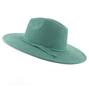 Jazz Women's 10cm Brim Suede Peach Tassel Hat - Jackie's Majestic Trinkets & Garments