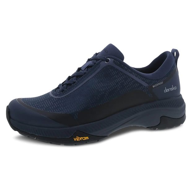 Dansko Womens Makayla Navy Mesh Outdoor Sneaker 5.5-6 M US - Lightweight Waterproof Sneaker - Jackie's Majestic Trinkets & Garments