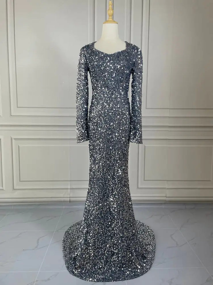 Sequined Fishtail Banquet Dress Skirt for Girls - Jackie's Majestic Trinkets & Garments