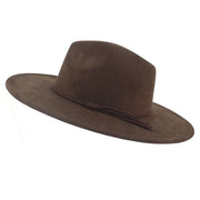 Jazz Women's 10cm Brim Suede Peach Tassel Hat - Jackie's Majestic Trinkets & Garments