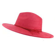Jazz Women's 10cm Brim Suede Peach Tassel Hat - Jackie's Majestic Trinkets & Garments