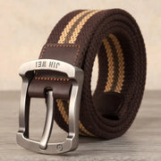 Men's Canvas Belt with Adjustable Length for Outdoor Use - Jackie's Majestic Trinkets & Garments