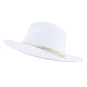 Jazz Women's 10cm Brim Suede Peach Tassel Hat - Jackie's Majestic Trinkets & Garments