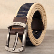 Men's Canvas Belt with Adjustable Length for Outdoor Use - Jackie's Majestic Trinkets & Garments