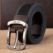 Men's Canvas Belt with Adjustable Length for Outdoor Use - Jackie's Majestic Trinkets & Garments
