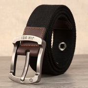 Men's Canvas Belt with Adjustable Length for Outdoor Use - Jackie's Majestic Trinkets & Garments