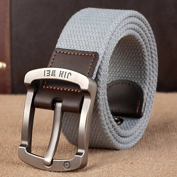 Men's Canvas Belt with Adjustable Length for Outdoor Use - Jackie's Majestic Trinkets & Garments
