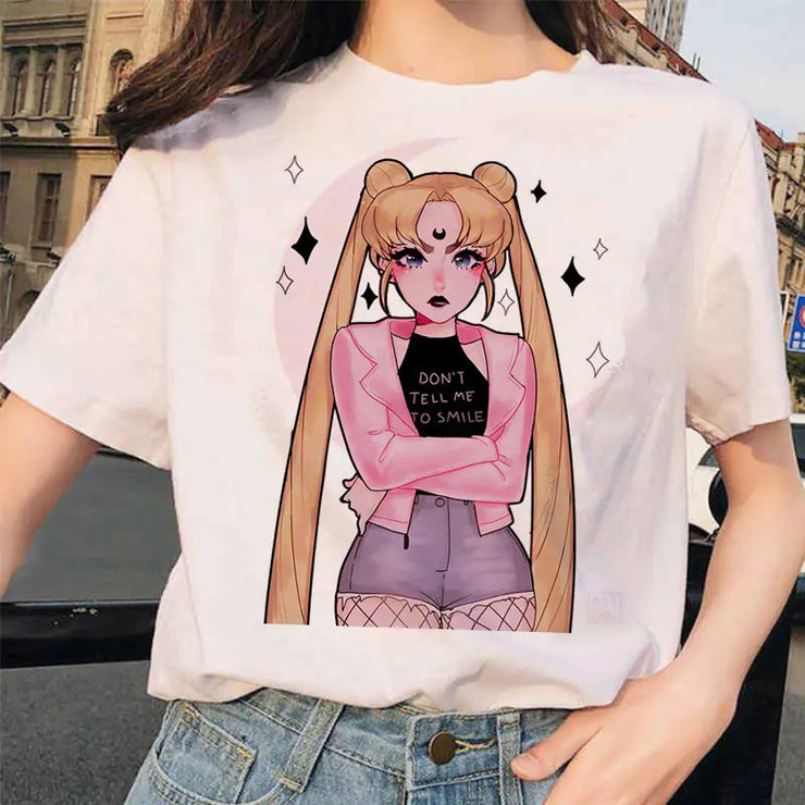 Sailor Moon Printed Short Sleeve T-Shirt Merchandise