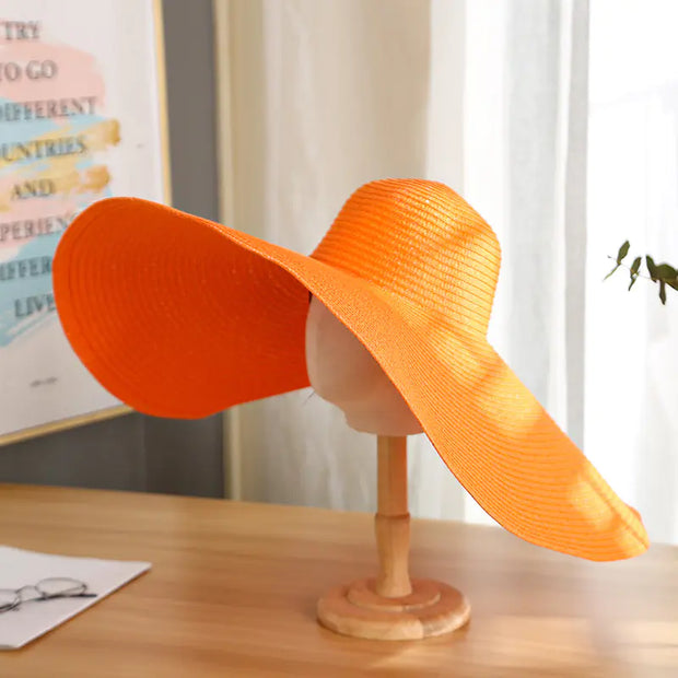 Women's Casual Large Brim Sunshade Hat - Jackie's Majestic Trinkets & Garments