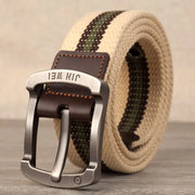 Men's Canvas Belt with Adjustable Length for Outdoor Use - Jackie's Majestic Trinkets & Garments