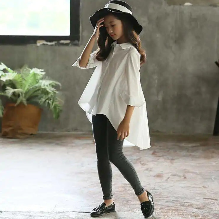 Korean Style Swallowtail Tops for Big Kids - Jackie's Majestic Trinkets & Garments