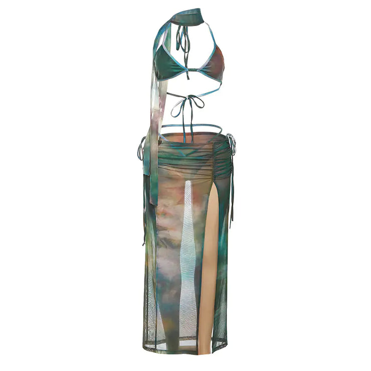 Fashion Printed Skirt Casual Suit for Women - Jackie's Majestic Trinkets & Garments